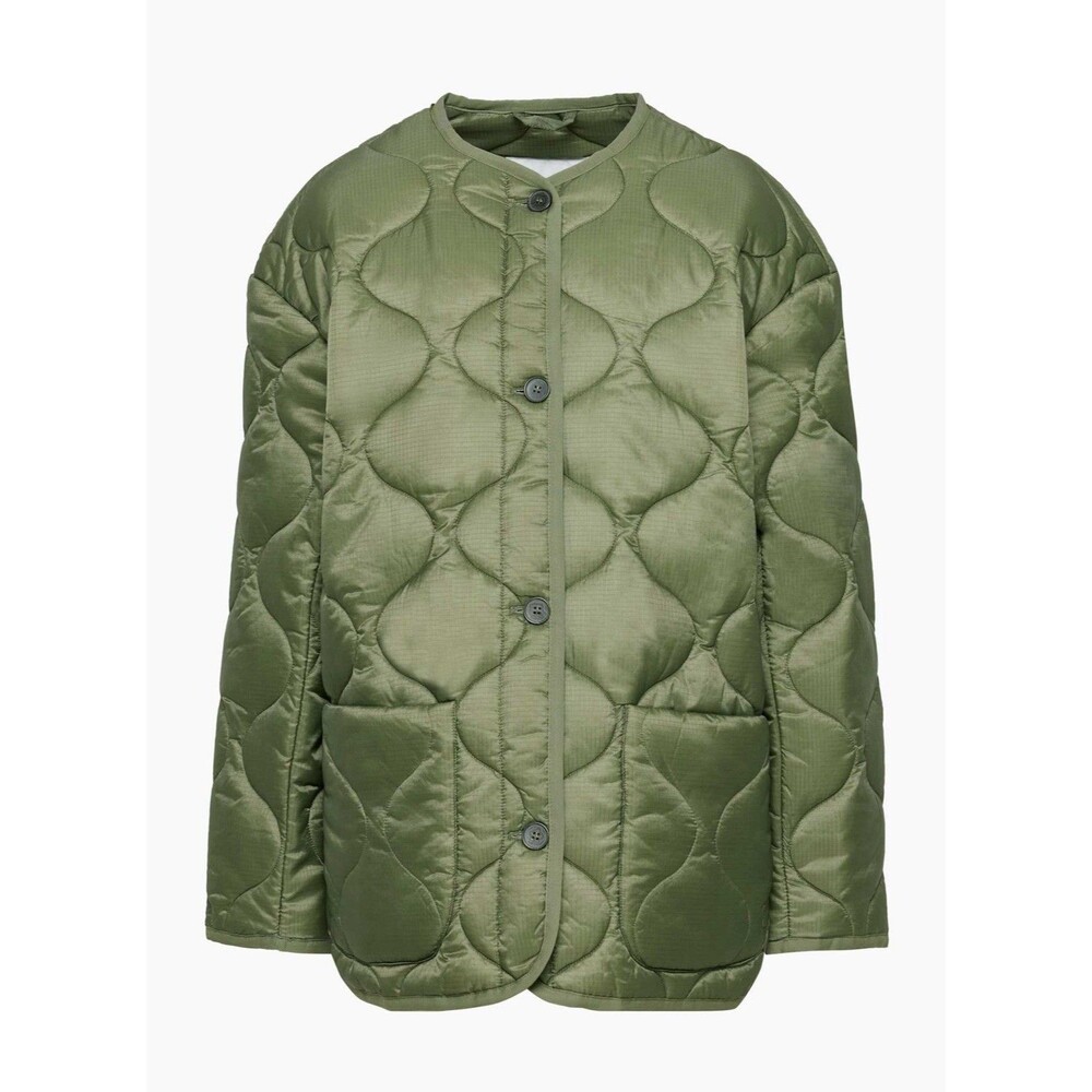 Babaton Aritzia Oversized Quilted Evergreen Lightweight Jacket Size Large
